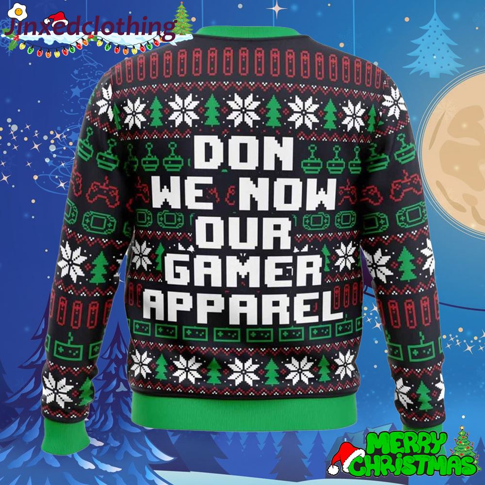 Gamer Don We Now Our Christmas Ugly Sweater 